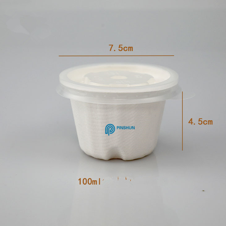 degradable disposable bowl 100 ml with FDA