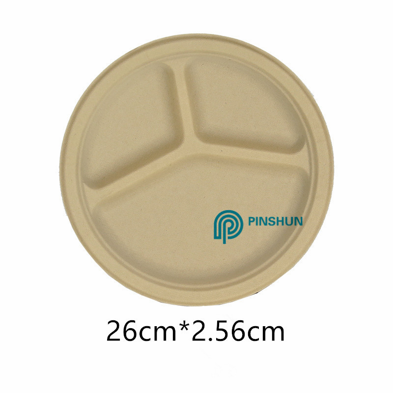 2 compartment  biodegradable  food tray,plate